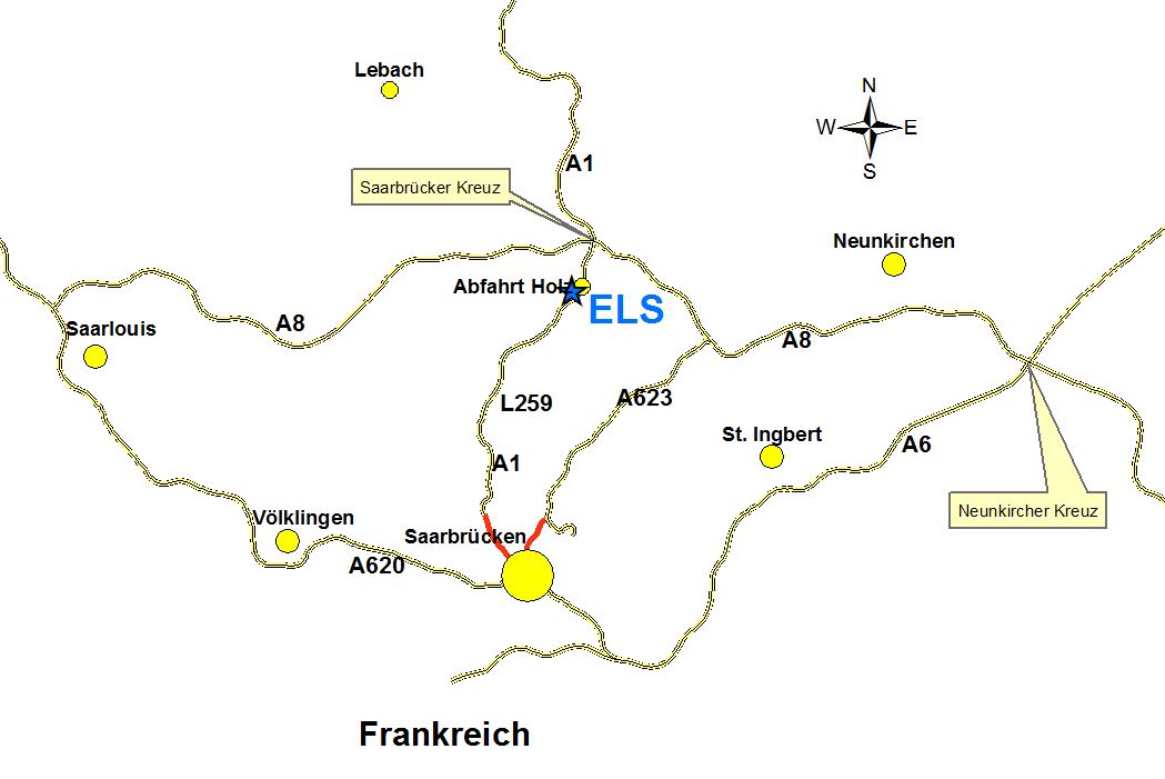 Lageplan ELS Holz
