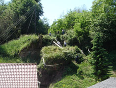 Felssturz bei Wohnhaus 1