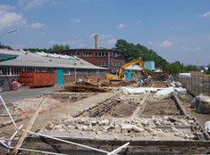 Industrieanlage im Rückbau